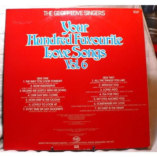 The Geoff Love Singers 'Your Hundred Favourite Love Songs Vol.6 - MFP 5596
