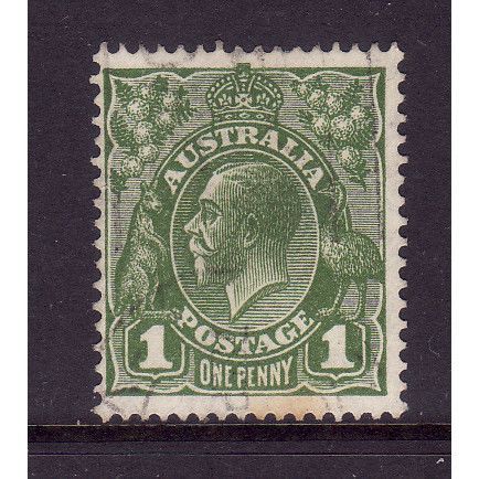 AUSTRALIA 1931 SG 125 1d GREEN FINE USED#2