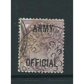 official stamps gb sg43 sg 43 vfu army