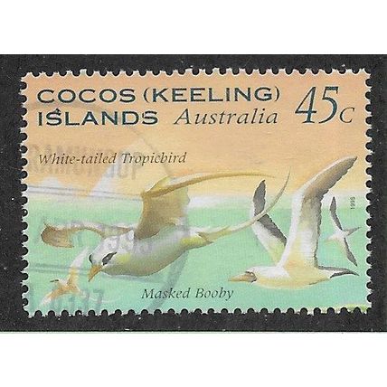 CKI 1995 45c 'WHITE TAILED TROPIC BIRD' FINE USED (EBID70-889)