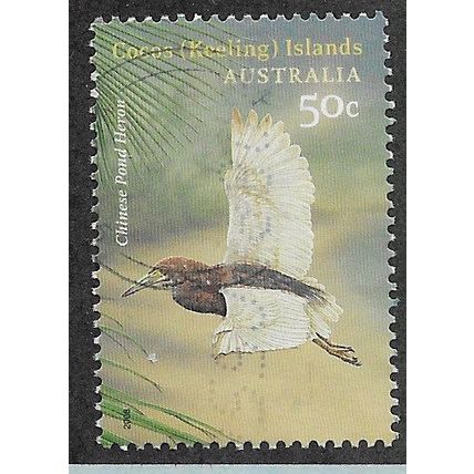CKI 2008 50c 'BIRDS - CHINESE POND HERON' FINE USED (EBID70-936)
