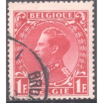 Belgium 1934 - SG669 - 1fr red - King Leopold 111 - used