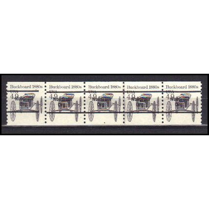 2124a 4.9c Buckboard Very Fine MNH Dry Gum PNC 4/5 Gap 2L AA0294