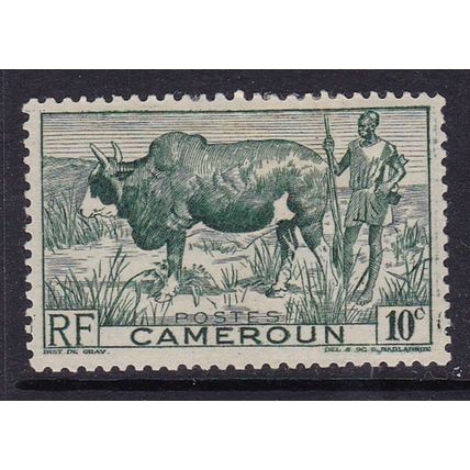 CAMEROUN / CAMEROON 1946 ZEBU & HERDSMAN 10c MINT SG232