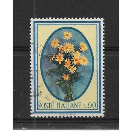 Italy.SG1159 90l Anthemis (Golden Marguerite).Fine Used.Sept22b