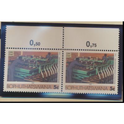 Bophuthatswana (South Africa) Stamps Scott #143 and 148 Pairs, Mint Never Hinged
