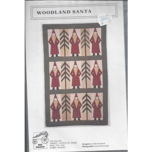 Beautiful Sewing/Applique Christmas PATTERN Woodland Santa