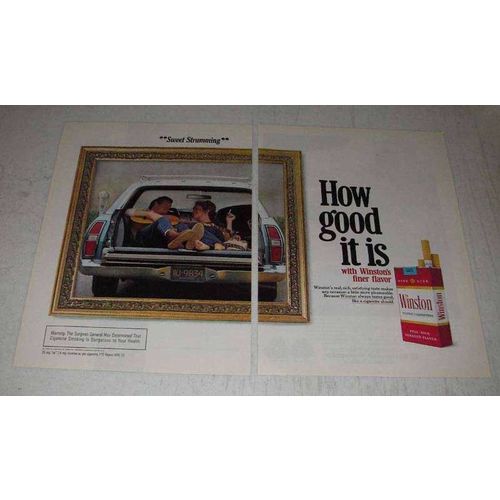 1972 Winston Cigarettes Ad - Sweet Strumming