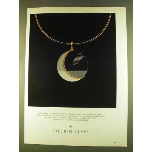 1980 Steuben Moondream Pendant Ad