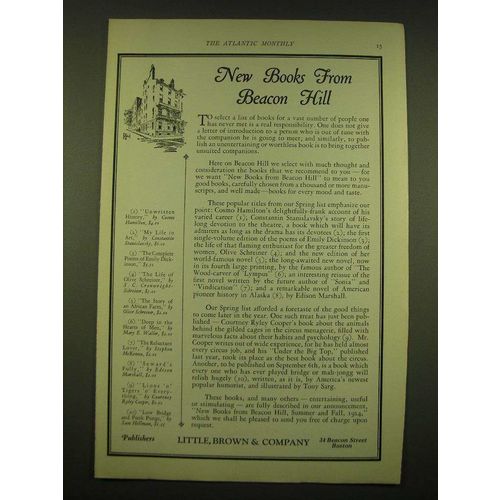 1924 Little, Brown & Company Ad - Unwritten History by Cosmo Hamilton
