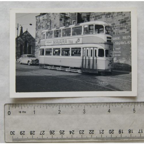 Photo Glasgow Tram no.1335 Route 14 in 1959