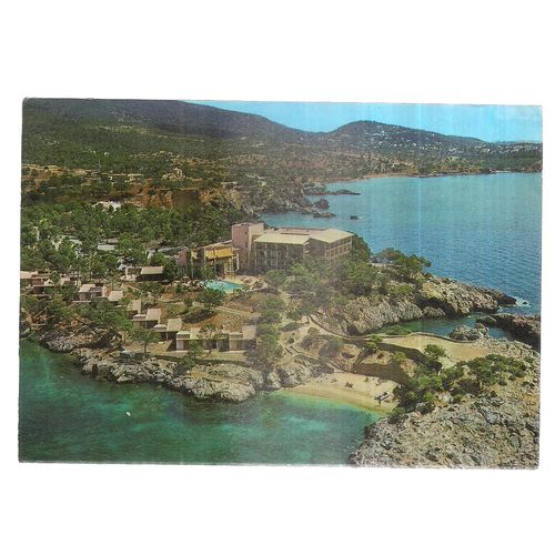 HOTEL PUNTA NEGRA, BALEARES, MALLORCA, SPAIN .used postcard vintage 1984 pm =