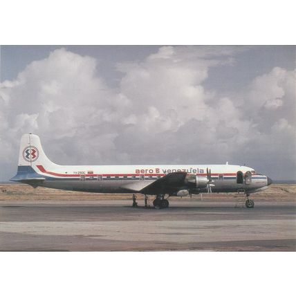 Aero B Venezuela Douglas DC6 A Civil Aircraft Postcard (A19710C)