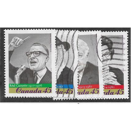 CAN 1997 (SET) 'FEDERAL POLITICIANS'(4v) FINE USED (EBID71-509)