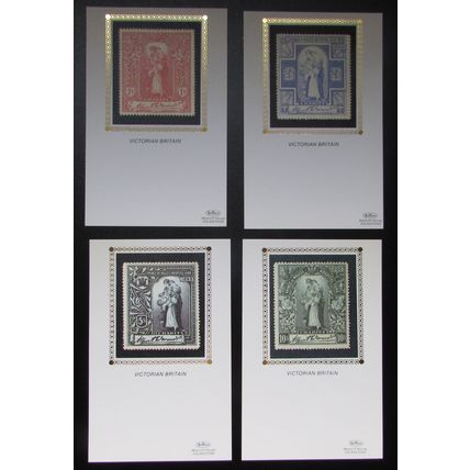 BENHAM PCM - VICTORIAN BRITAIN SILK POSTCARD SET 1987