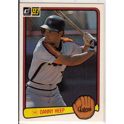 1983 Donruss baseball card 443 Danny Heep