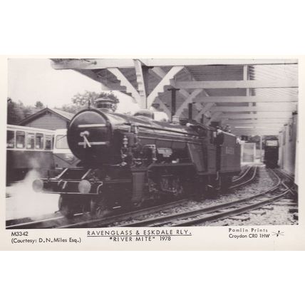 Ravenglass & Eskdale Railway River Mite Train in 1978 Postcard