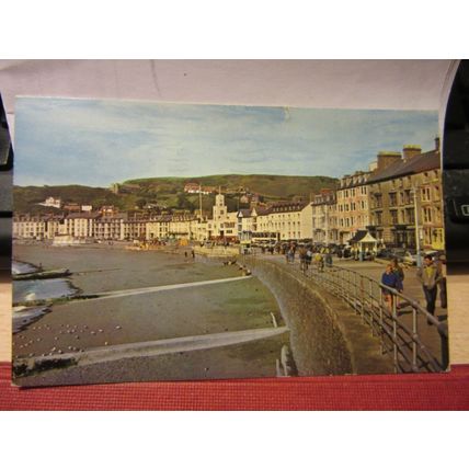 THE PROMENADE, Aberystwyth, Wales used postcard. Ceredigion 1964 pm =