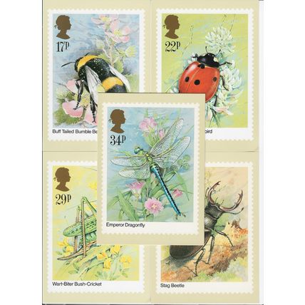 GB 1985 March PHQ M set of 5 Insects