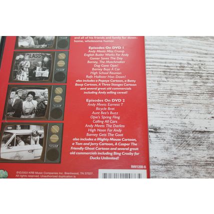 The Andy Griffith Show 2 DVD Disc set 16 Episodes Old Tv Collectors Gift
