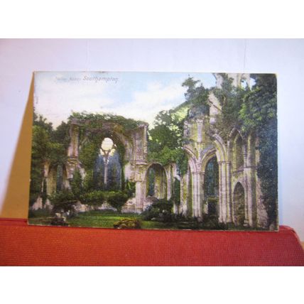 NETLEY ABBEY, SOUTHAMPTON, HAMPSHIRE used antique postcard 1906? pm =