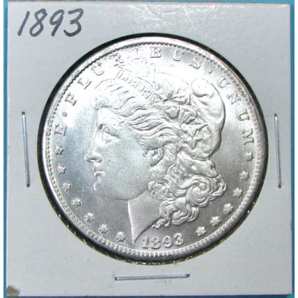 1893 Morgan Dollar. Replica.