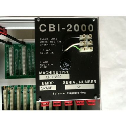 BALANCE ENGINEERING CRH-322 CBI-2000,BEBBPL-200,13890066 CONTROLLER SLOT RACK,SO