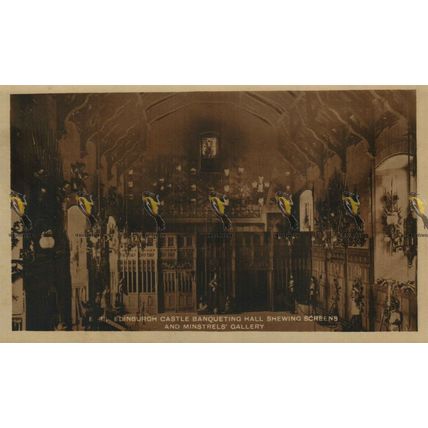 Banqueting Hall, Screens & Minstrels, Edinburgh Castle, HM Office Works Postcard