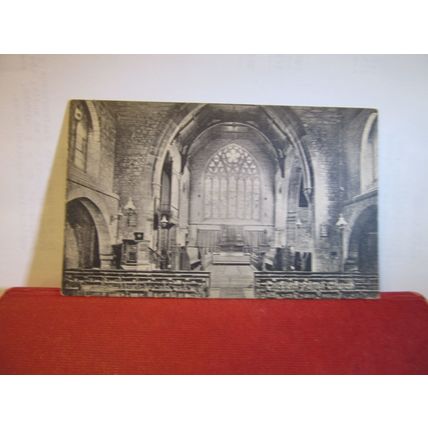 PARISH CHURCH, CRICCIETH, GWYNEDD, WALES unused antique postcard c.1920 =