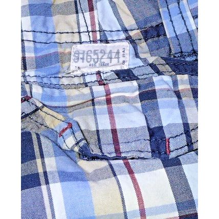 The Children's Place Boys Size 12 Multicolor Plaid Adjustable Waist Shorts Stain