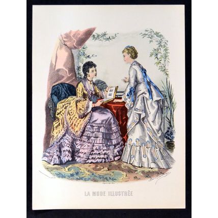 LA MODE ILLUSTREE FASHION PLATE 1940s Sidney Z. Lucas Anaïs Toudouze ETCHING #4
