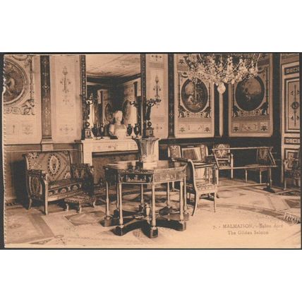 Salon Doré, Malmaison, c.1920s - Patras CPA