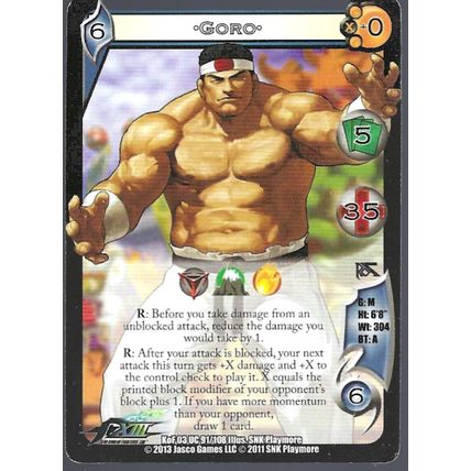 UFS Ultimate Fighting System Trading Card Dark Stalker Goro