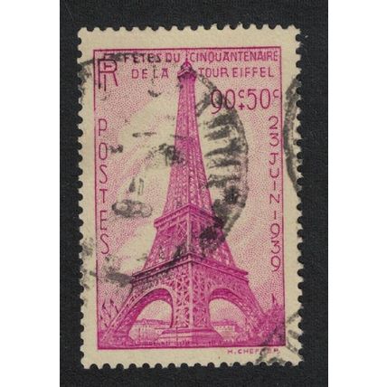 France 50th Anniversary of Erection of Eiffel Tower 1939 Canc SG#641