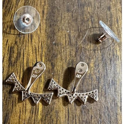 Ring Bomb Party Adjustable Stud Set Earrings Marquise Purple Rose Gold Pl