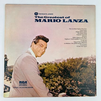 Mario Lanza - The Greatest Of Mario Lanza Vinyl 2xLP Record Album DPL2-0065(e)