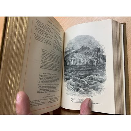 c1901 "THE POETICAL WORKS OF MRS HEMANS" ILLUSTRATED ANTIQUE BOOK (P4)