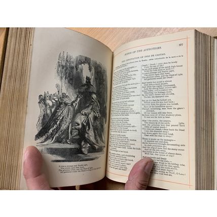 c1901 "THE POETICAL WORKS OF MRS HEMANS" ILLUSTRATED ANTIQUE BOOK (P4)