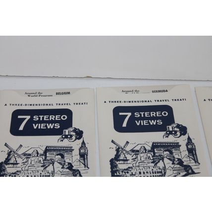 VTG TRU VUE Lot 3 D STEREOSCOPE VIEW 27 Card Sets Around the World Master Views