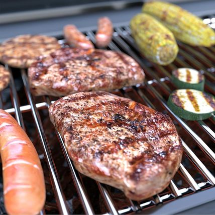19.5" Stainless Steel Cooking Grates for Weber Genesis 300 Series, 19.5" Grill G