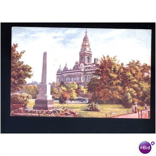 Hampshire PORTSMOUTH Town Hall Tuck Oilette Postcard (7389)