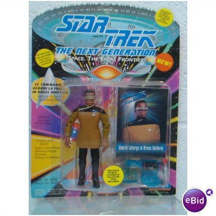 STAR TREK ' THE NEXT GENERATION ' GEORDI LaFORGE in DRESS UNIFORM action figure