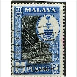 PENANG 1960 SG 62 - #2 fine used (o)