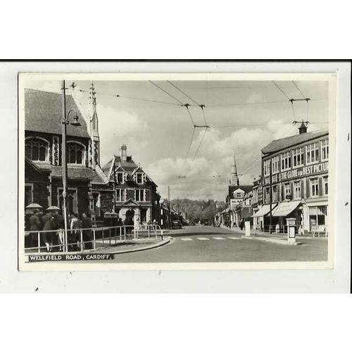 Wales CARDIFF Wellfield Road Postcard by Tempest
