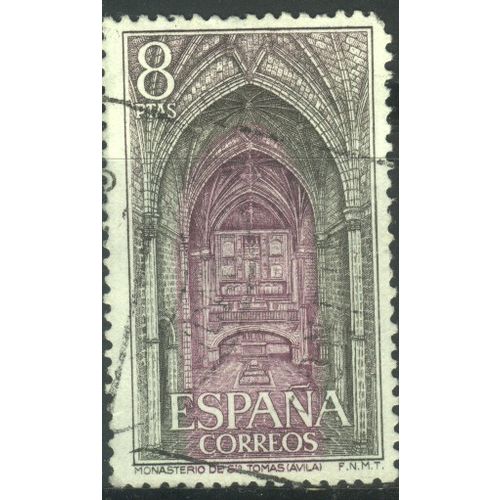 Spain 1972 - SG2170 - 8p purple/brown - Interior Of Monastery - used