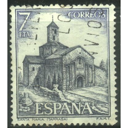 Spain 1975 - SG2316 - 7p indigo/blue - St. Mary's Chapel, Tarrasa - used