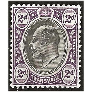 Transvaal 1902 SG246 2d Black & Purple Mounted Mint . ..
