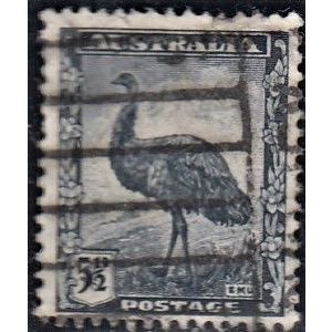 AUSTRALIA, 1942 5.5d Emu, SG 208 (Scott #196), used