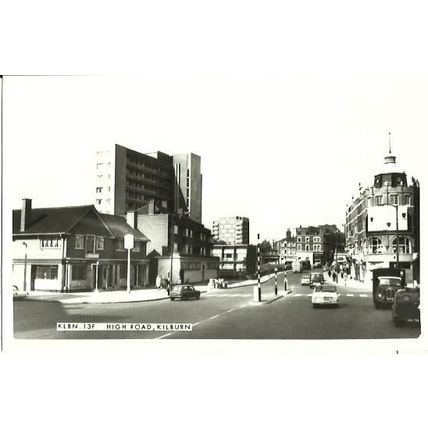 LONDON Kilburn High Road Postcard (Frith KLBN.13F)