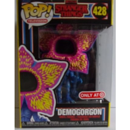 FUNKO / POP ' STRANGER THINGS ' TARGET EXCLUSIVE BLACK LIGHT DEMOGORGON figure